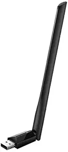 TP-Link AC600 600 Mbps WiFi Wireless Network USB Adapter for Desktop PC with 2.4GHz/5GHz High Gain Dual Band 5dBi Antenna Wi-Fi, Supports Windows 11/10/8.1/8/7/XP, Mac OS 10.15 and earlier (Archer T2U Plus)