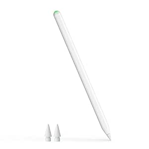 KINGONE Wireless Charging Pencil (2nd Generation) for iPad with Magnetic and Tilt Sensitive, Palm Rejection, Compatible with Apple iPad Pro 11 inch 1/2/3/4, iPad Pro 12.9 Inch 3/4/5/6, iPad Air 4/5, mini6
