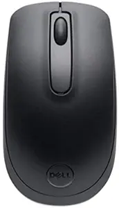 Dell WM118 Wireless Mouse, 2.4 Ghz with USB Nano Receiver, Optical Tracking, 12-Months Battery Life, Ambidextrous, Pc/Mac/Laptop - Black.