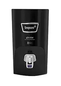 Livpure Glo Star RO+UV+UF+Mineraliser - 7 L Storage Tank, 15 LPH Water Purifier for Home, Black