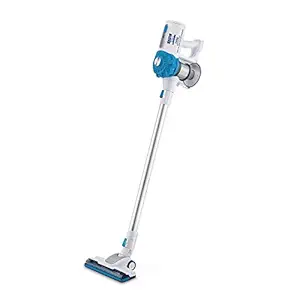 KENT 16068 Zoom Vacuum Cleaner for Home and Car 130 W | Cordless, Hoseless, Rechargeable HEPA Filters Vacuum Cleaner with Cyclonic Technology | Bagless Design and Multi Nozzle Operation | Blue