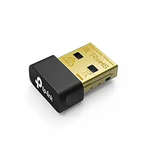 TP-Link Nano AC600 USB Wi-Fi Adapter(Archer T2U Nano)- 2.4G/5G Dual Band Wireless Network Adapter for PC Desktop Laptop, Mini Travel Size, Supports Windows 11,10, 8.1, 8, 7, XP/Mac OS 10.9-10.15
