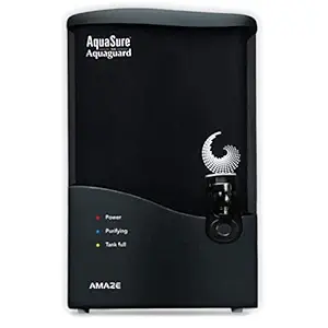 Aquasure From Aquaguard Amaze RO+UV+MTDS,7L storage water purifier,suitable for borewell,tanker,municipal water (Grey) from Eureka Forbes