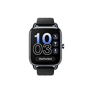 OnePlus Nord Watch with 1.78” AMOLED Display, 60 Hz Refresh Rate, 105 Fitness Modes, 10 Days Battery, SPO2, Heart Rate, Stress Monitor, Women Health Tracker & Multiple Watch Face [Midnight Black]