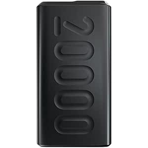 Ambrane 20000mAh Power Bank with 20W Fast Charging, Triple Output, Power Delivery, Type C Input, Made in India, Multi-Layer Protection, Li-Polymer + Type C Cable (Stylo-20k, Black)