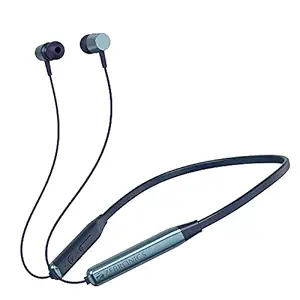 ZEBRONICS Zeb-Evolve Wireless in Ear Neckband Earphone with Supporting Bluetooth v5.0, Voice Assistant, Rapid Charge, Call Function & Magnetic Earpiece, with mic (Metallic Blue)