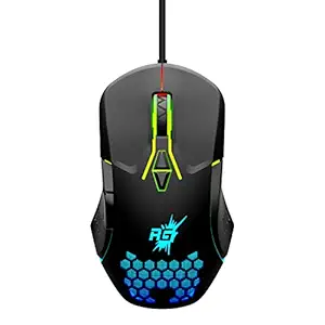 Redgear A-15 Wired Gaming Mouse with Upto 6400 DPI, RGB & Driver Customization for PC(Black)