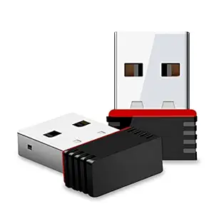 Gizga Essentials USB WiFi Adapter for PC, 150 Mbps Wireless Network Adapter for Desktop - Nano Size WiFi Dongle Compatible with Windows, Mac OS & Linux Kernel | WPA/WPA2 Encryption Standards| Black