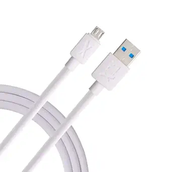FLiX (Beetel USB to Micro USB PVC Data Sync & 2A Fast Charging Cable, Made in India, 480Mbps Data Sync, Solid Cable, 1 Meter Long USB Cable for Micro USB Devices (White)(XCD-M11)