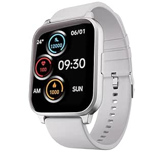 Fire-Boltt Ninja 3 Smartwatch Full Touch 1.69 " & 60 Sports Modes with IP68, Sp02 Tracking, Over 100 Cloud based watch faces ( Silver )