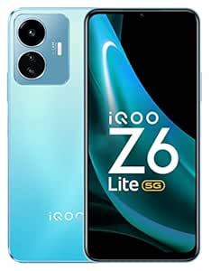 iQOO Z6 Lite 5G by vivo (Stellar Green, 6GB RAM, 128GB Storage) | World's First Snapdragon 4 Gen 1 | 120Hz Refresh Rate | 5000mAh Battery | Travel Adapter to be Purchased Separately