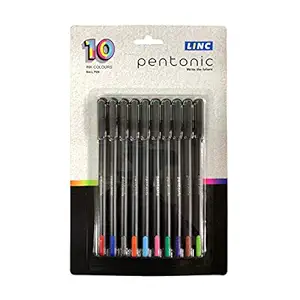 Pentonic Multicolor Ball Point Pen, Pack of 10