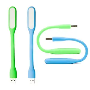 E-COSMOS 5V 1.2W Portable Flexible USB LED Light (Colors May Vary, Small) - Set of 2 Pieces