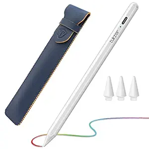 Tukzer Stylus Pen, iPad Pencil with Palm Rejection Tilt Sensor| 2nd Gen for 2018-2022 iPad 6/7/8/9th Gen; iPad 10.2", Pro 12.9/11", Mini 6/5th, Air 5/4/3rd, Precise for Writing/Drawing (3 Spare Tips)