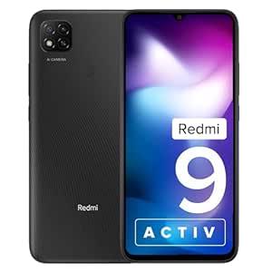 Redmi 9 Activ (Carbon Black, 4GB RAM, 64GB Storage) | Octa-core Helio G35 | 5000 mAh Battery
