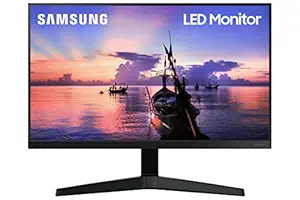 Samsung 24-inch(60.46cm) FHD Monitor, IPS, 75 Hz, Bezel Less Design, AMD FreeSync, Flicker Free, HDMI, D-sub, (LF24T350FHWXXL, Dark Blue Gray)