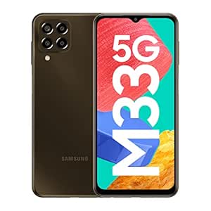 Samsung Galaxy M33 5G (Emerald Brown, 6GB, 128GB Storage) | 6000mAh Battery | Upto 12GB RAM with RAM Plus | Travel Adapter to be Purchased Separately