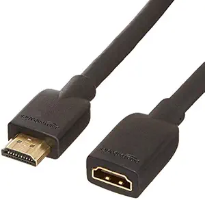 AmazonBasics - High-Speed Male to Female HDMI Extension Cable - 6 Feet