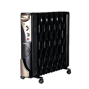 Havells OFR 13 Wave Fin with PTC Fan Heater 2900 Watts (Black)