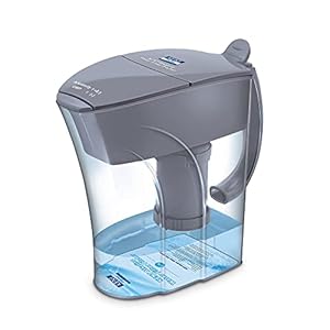 KENT 11054 Alkaline Water Filter Pitcher 3.5 L | Chemical-Free Water with Balanced pH Levels 8.0 to 9.5 | Solves Acidity Issue | Equipped with Carbon and Sediment Filter - Grey