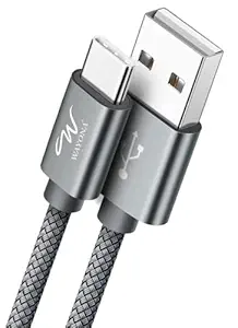 Wayona Usb Type C Fast Charger Cable Fast Charging Usb C Cable/Cord Compatible For Samsung Galaxy S10E S10 S9 S8 Plus S10+,Note 10 Note 9 Note 8,S20,M31S,M40,Realme X3,Pixel 2 Xl (3 Ft Pack Of 1,Grey)