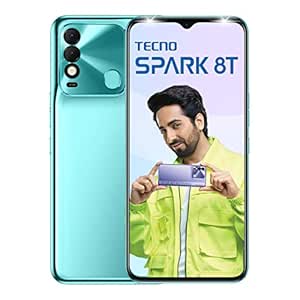 Tecno Spark 8T (Turquoise Cyan, 4GB RAM,64GB Storage) | 50MP AI Camera | 7GB Expandable RAM