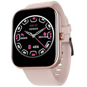 boAt Newly Launched Wave Electra with 1.81" HD Display, Smart Calling Ultra-Seamless BT Calling Chip, 20 Built-in Watch Faces, 100 + Sports Modes, Menu Personalization, in-Built Games(Cherry Blossom)