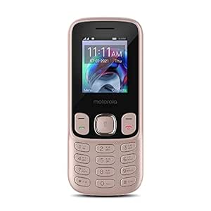 Motorola a10 Dual Sim keypad Mobile with 1750 mAh Battery, Expandable Storage Upto 32GB, Wireless FM with Recording - Rose Gold