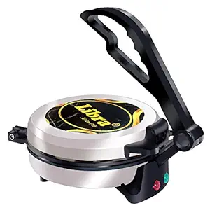 Libra Roti Maker Electric Automatic | chapati Maker Electric Automatic | roti Maker Machine with 900 Watts for Making Roti/Chapati/Parathas - Stainless Steel