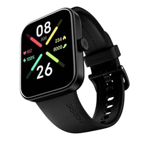 Noise Pulse Go Buzz Smart Watch Bluetooth Calling with 1.69" Display, 550 NITS, 150+ Cloud Watch Face, SPo2, Heart Rate Tracking, 100 Sports Mode with Auto Detection, Longer Battery (Jet Black)