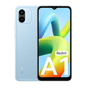 Redmi A1 (Light Blue, 2GB RAM, 32GB Storage) | Segment Best AI Dual Cam | 5000mAh Battery | Leather Texture Design | Android 12