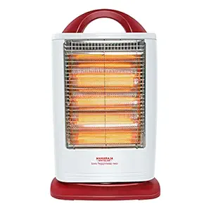 Maharaja Whiteline Lava Neo 1200-Watts Halogen Heater (White and Red)