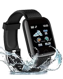 10WeRun Id-116 Bluetooth Smartwatch Wireless Fitness Band for Boys, Girls, Men, Women & Kids | Sports Gym Watch for All Smart Phones I Heart Rate and spo2 Monitor