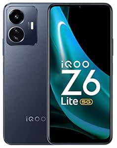 iQOO Z6 Lite 5G by vivo (Mystic Night, 6GB RAM, 128GB Storage) | World's First Snapdragon 4 Gen 1 | 120Hz Refresh Rate | 5000mAh Battery | Travel Adapter to be Purchased Separately