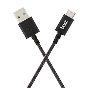 boAt Type-c A400 Type-c to USB A Cable for All Type C Phones (Lg nexus 5x), 1Mtr(Black)