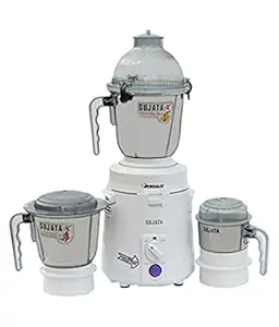 Sujata Dynamix DX Mixer Grinder, 900W, 3 Jars (White)