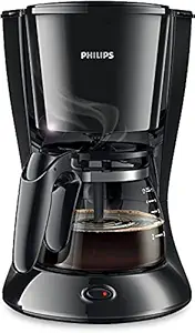 PHILIPS Drip Coffee Maker HD7432/20, 0.6 L, Ideal for 2-7 cups, Black, Medium