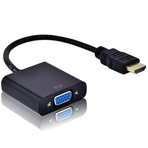 Aine HDMI Male to VGA Female Video Converter Adapter Cable (Black)