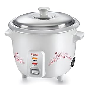 Prestige Delight PRWO Electric Rice Cooker (1 L, White)