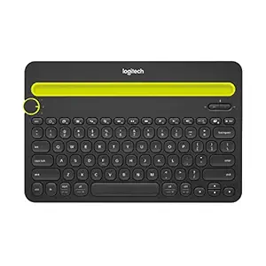Logitech K480 Wireless Multi-Device Keyboard for Windows, macOS, iPadOS, Android or Chrome OS, Bluetooth, Compact, Compatible with PC, Mac, Laptop, Smartphone, Tablet - Black