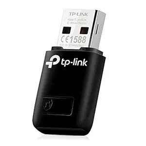 TP-LINK WiFi Dongle 300 Mbps Mini Wireless Network USB Wi-Fi Adapter for PC Desktop Laptop(Supports Windows 11/10/8.1/8/7/XP, Mac OS 10.9-10.15 and Linux, WPS, Soft AP Mode, USB 2.0) (TL-WN823N),Black