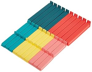 Ikea 903.391.72 Polypropylene Plastic Solid Bevara Sealing Clip (Multicolour) - 30 Pack, Adjustable
