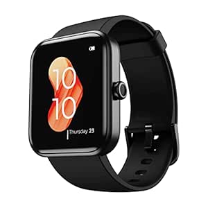 boAt Xtend Smartwatch with Alexa Built-in, 1.69” HD Display, Multiple Watch Faces, Stress Monitor, Heart & SpO2 Monitoring, 14 Sports Modes, Sleep Monitor, 5 ATM & 7 Days Battery(Charcoal Black)