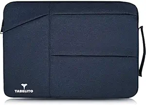 Tabelito® Polyester Foam, Nylon Hybrid laptopss Bag Sleeve Case Cover Pouch for laptopss Apple/Dell/Lenovo/ Asus/ Hp/Samsung/Mi/MacBook/Ultrabook/Thinkpad/Ideapad/Surfacepro (15.6 inches /39.6cm, Blue) laptopsss