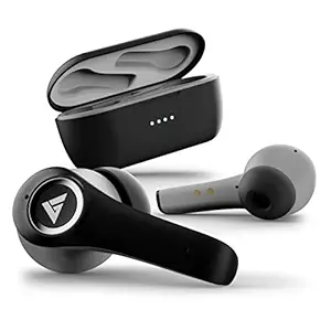 Boult Audio Omega with 30dB ANC+ ENC, 32H Playtime, 45ms Latency Gaming Mode, Quad Mic Zen ENC, 3 Equalizer Modes, ANC, Type-C Fast Charging, IPX5 True Wireless in Ear Bluetooth Earbuds (Black)