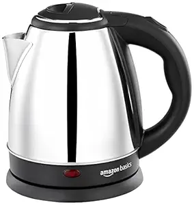 Amazon Basics 1500 W Electric Kettle (Stainless Steel Body, 1.5 L)