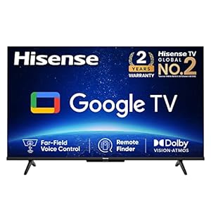 Hisense 126 cm (50 inches) Bezelless Series 4K Ultra HD Smart LED Google TV 50A6H (Black)