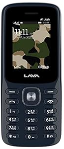 Lava A1 Josh 21(Blue Silver) -Dual Sim,Call Blink Notification,Military Grade Certified with 4 Day Battery Backup, Keypad Mobile