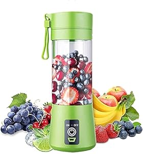 ROYAL STEP Portable Electric USB Juice Maker Juicer Bottle Blender Grinder Mixer,6 Blades Rechargeable Bottle with (MULTII) (MULTI COLOUR 6 BLED JUICER MIXER)