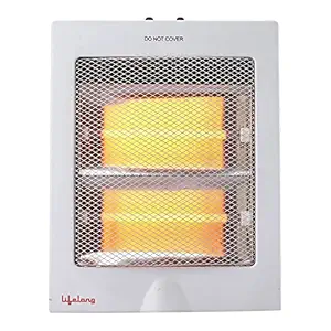 Lifelong LLQH922 Regalia 800 W (ISI Certified) Quartz Room Heater with 2 Power settings, Overheating Protection, 2 Rod Heater (1 Year Warranty, White)
